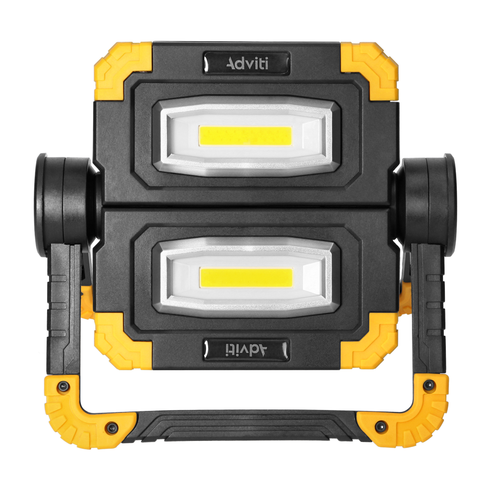 GEMINIX LED 2x10W, work floodlight, portable with rechargeable battery, 1200lm, IP44, 4000K, 5000mAh